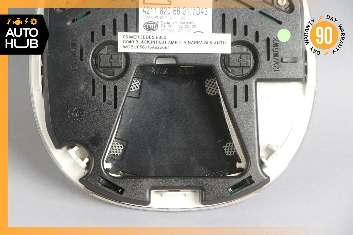 03-11 Mercedes W211 E350 CLS550 E55 Rear Overhead Dome Light Gray 2118206601 OEM - photo 9