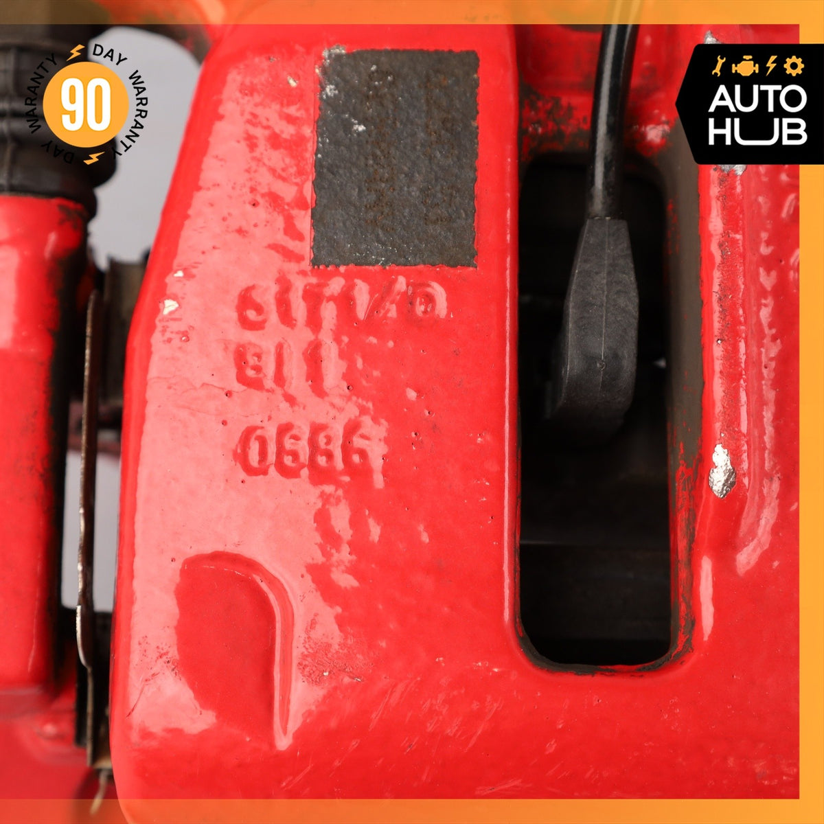 15-25 Porsche Macan 95B Rear Brake Calipers Left & Right Set w/ Actuator Red OEM - photo 16