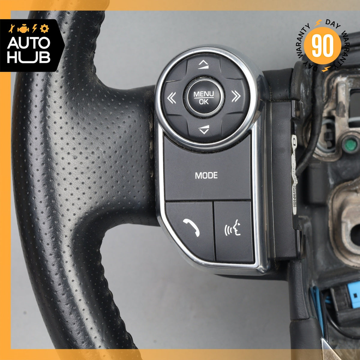 14-22 LR Range Rover Sport L494 Leather Heated Steering Wheel w/ Switches OEM - photo 2