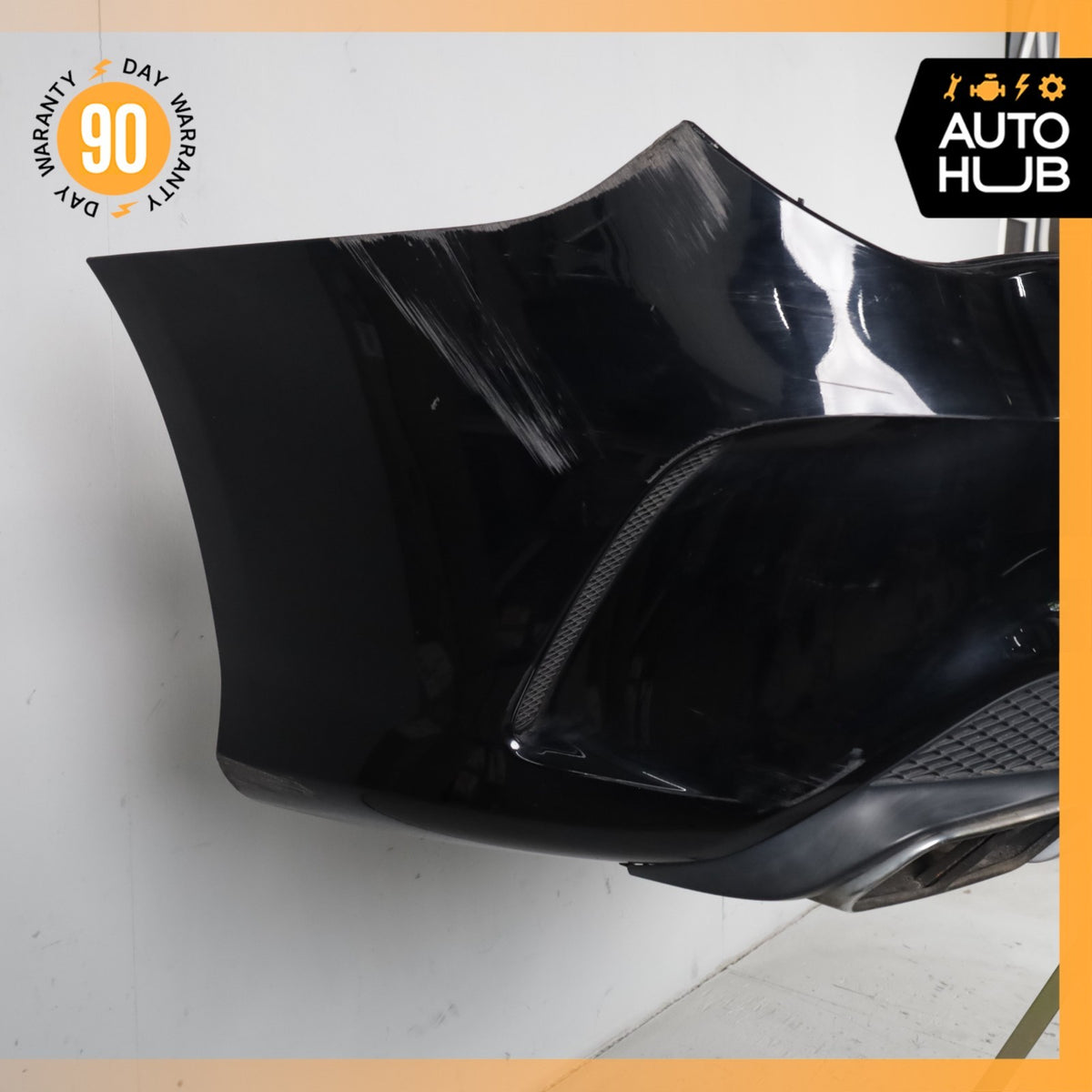14-16 Mercedes W117 CLA45 AMG Sport Rear Bumper Cover Assembly Night Black OEM - photo 2
