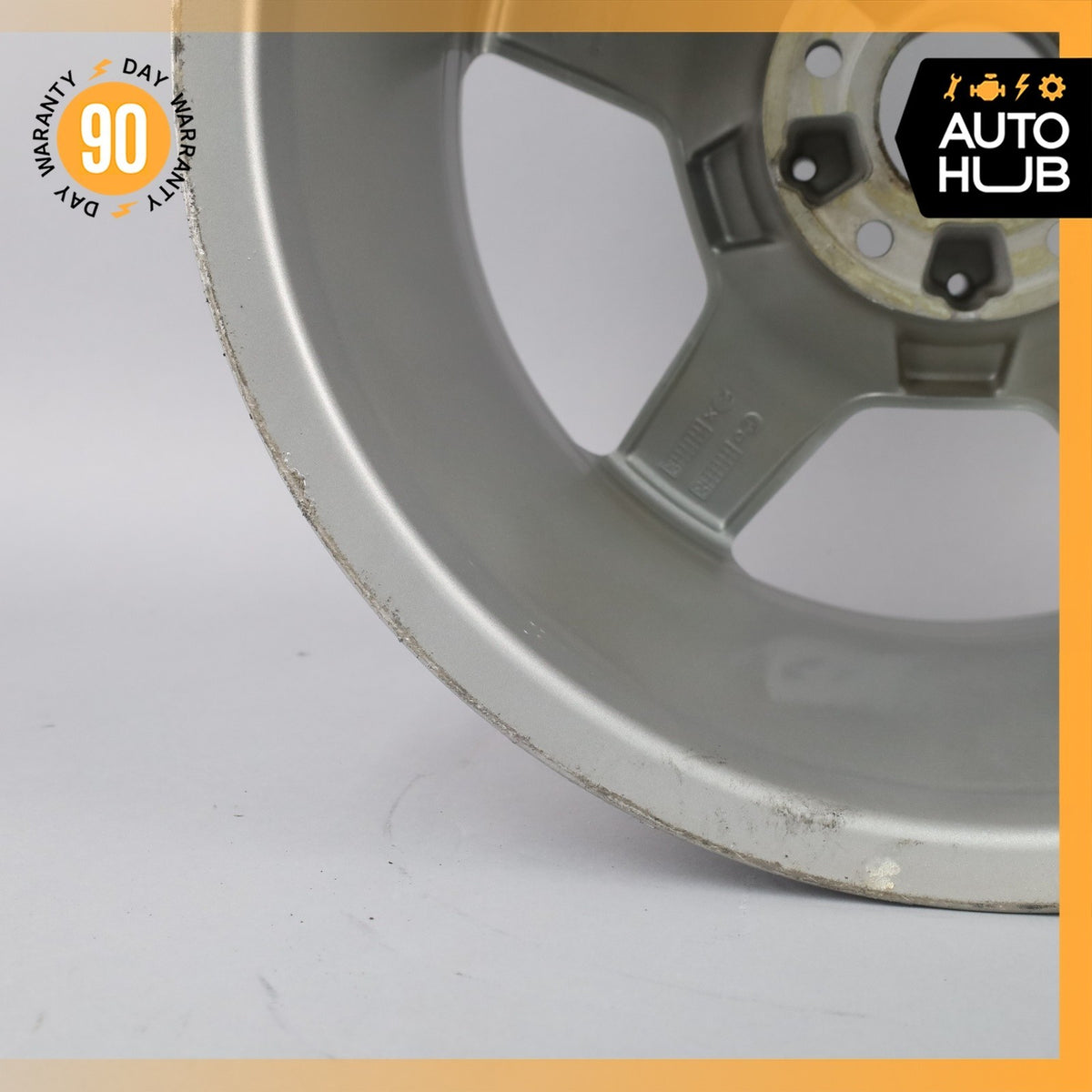 Mercedes W209 CLK55 AMG SLK350 8.5 x 17 17" Rear Wheel Rim Silver 1714011502 OEM - photo 12