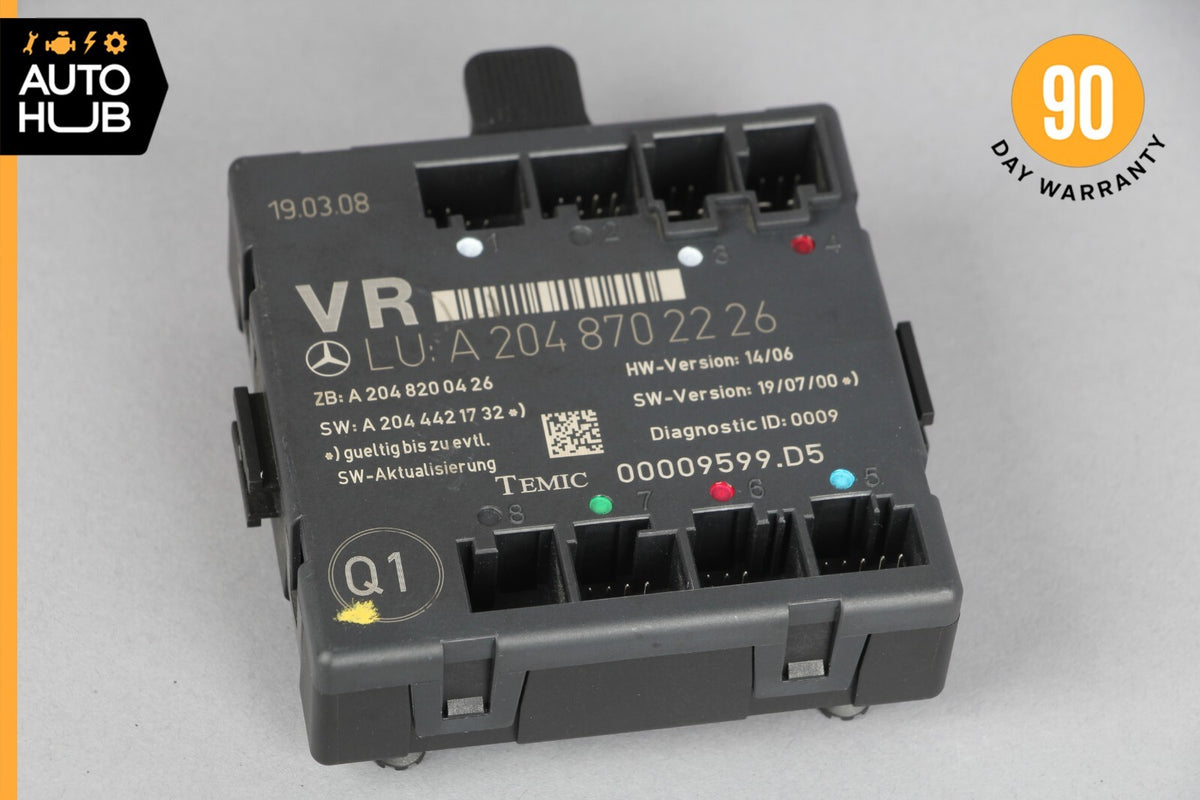 08-18 Mercedes W204 C350 C250 E400 Front Right Side Door Control Module OEM - photo 1