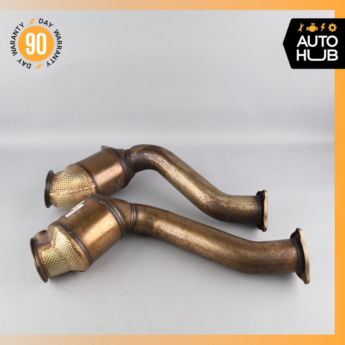 Porsche Cayenne 958 GTS S Front Engine Exhaust Downpipe Left & Right Set OEM 39k - photo 3