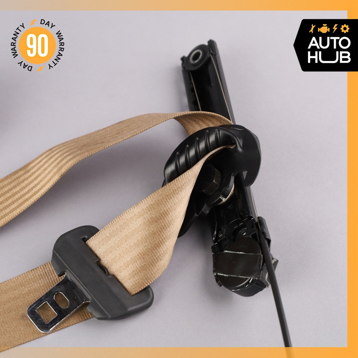 99-04 Bentley Arnage / RR Seraph Front Right Side Seat Belt Retractor Beige OEM - photo 9