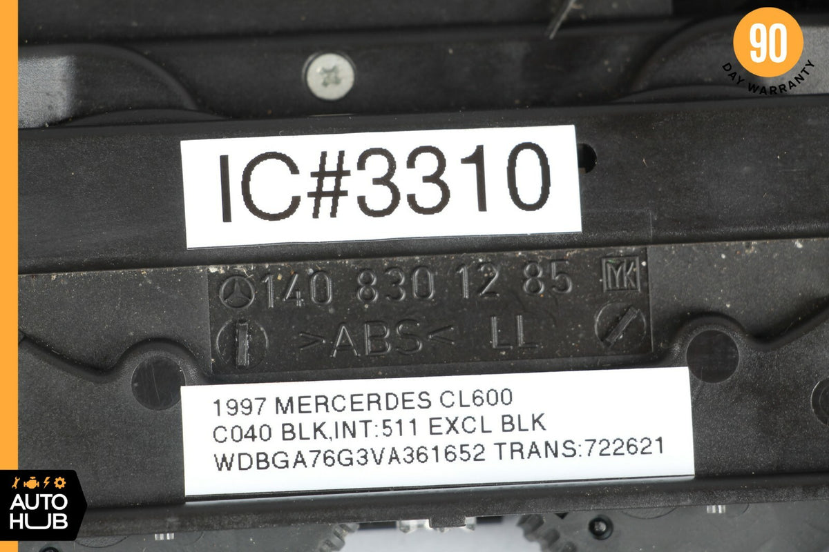 94-99 Mercedes W140 CL600 S500 S600 A/C Heater Air Vent Control 1408301285 OEM - photo 12