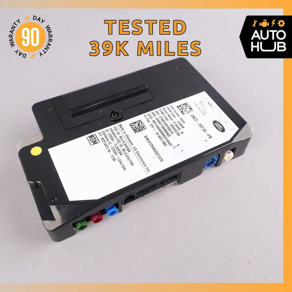 18-24 Jaguar X152 F-Type XJ Telematics Communication Module OEM 39k - photo 1