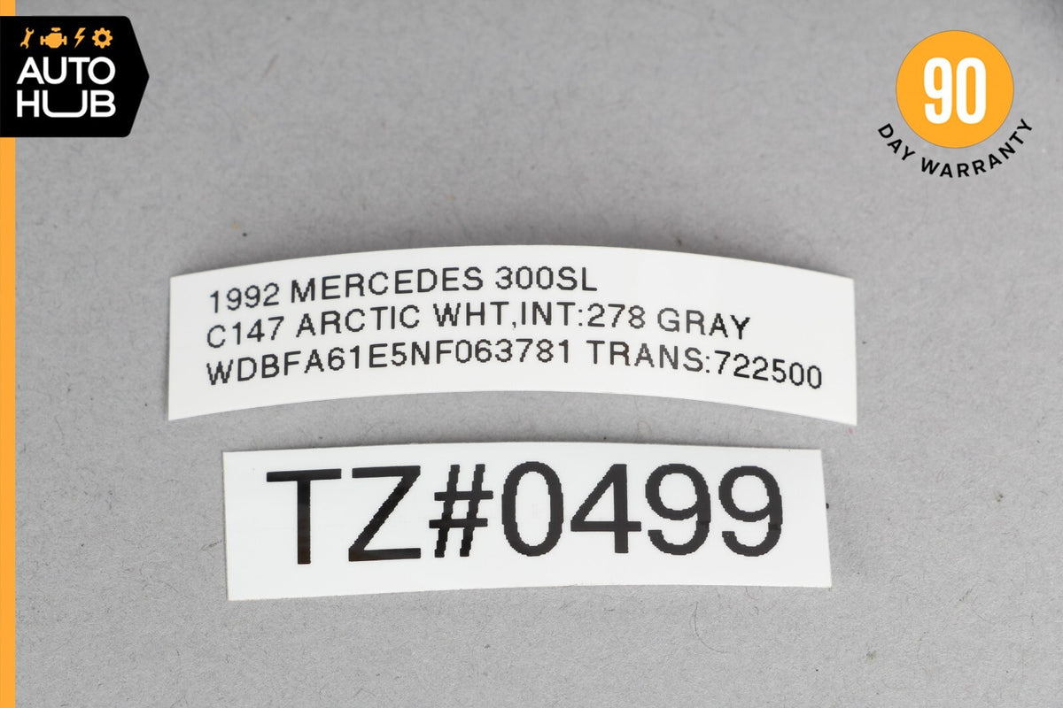 90-02 Mercedes R129 300SL SL500 SL320 SL600 Upper Center Console Trim Gray OEM - photo 12