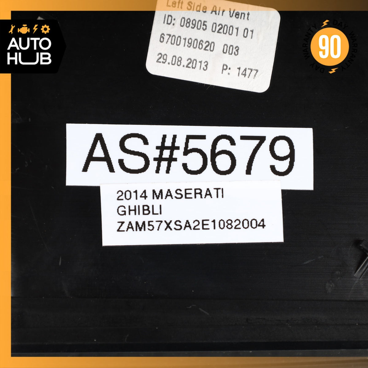 14-22 Maserati Ghibli M157 Dashboard AC A/C Air Vent Left Driver Side OEM - photo 12