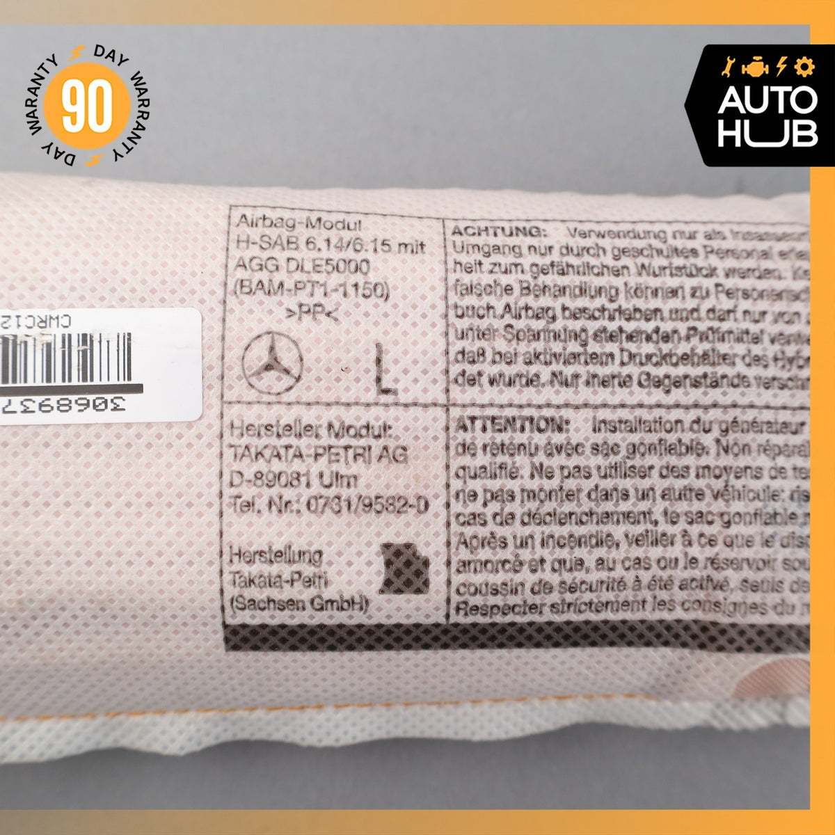 12-20 Mercedes R172 SLK250 SLC300 Left Side Door Airbag 1728602502 OEM 40k - photo 16