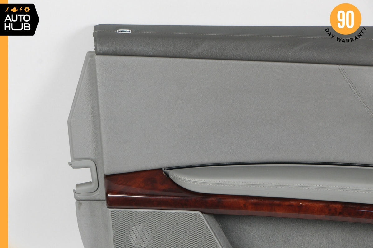 07-10 Mercedes W216 CL550 Interior Door Panel Front Left Driver Side Gray OEM - photo 4