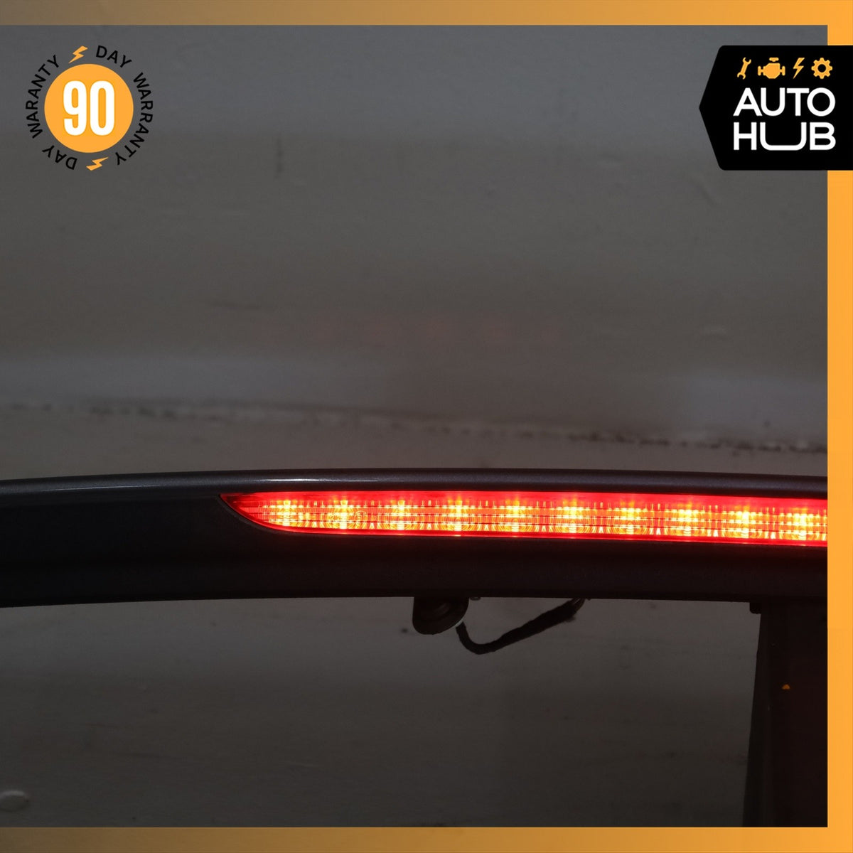 09-17 Audi 8R Q5 SQ5 Trunk Lid Spoiler Wing Black w/ Lamp OEM - photo 4