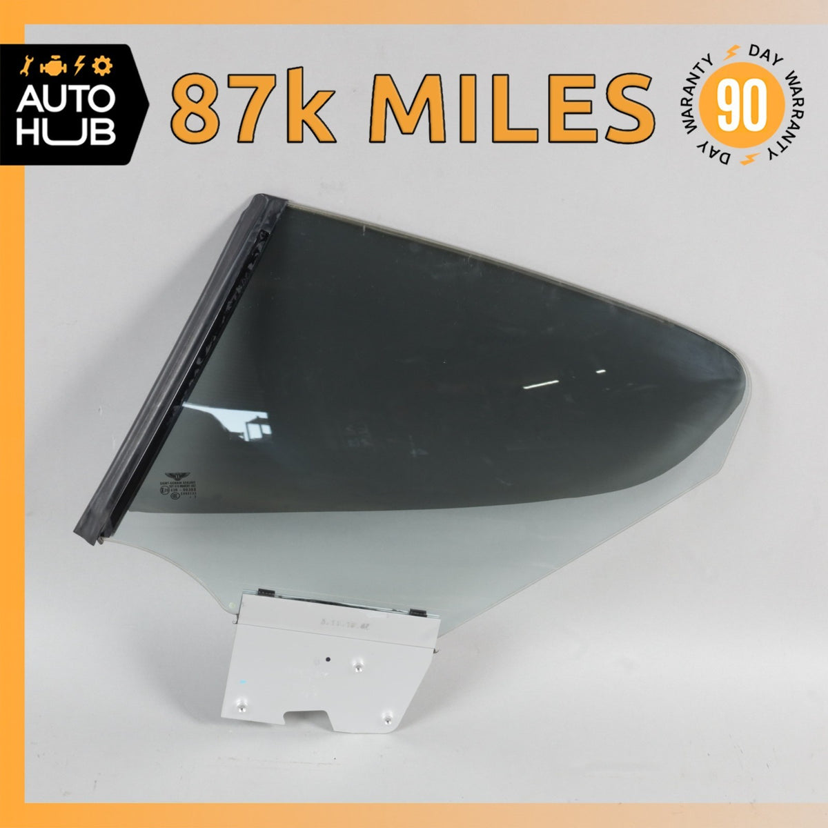 03-10 Bentley Continental GT Coupe Rear Left Quarter Window Glass 3W8845297D OEM - photo 1