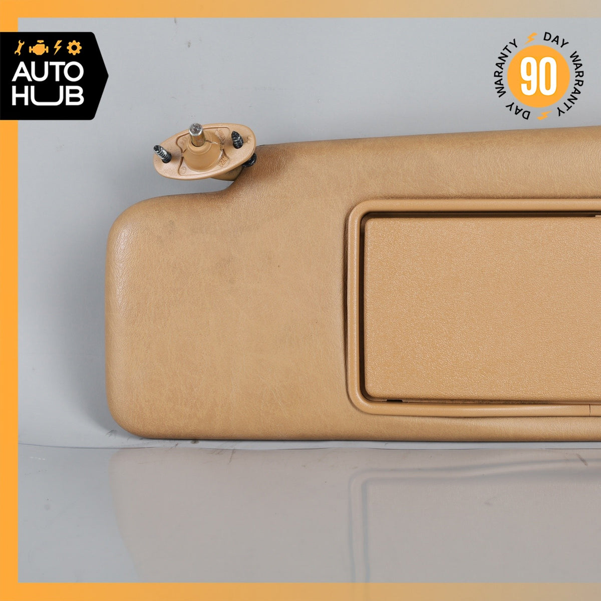 90-95 Mercedes W124 300E E320 Left Driver Side Sun Visor Sunvisor Brown OEM - photo 2