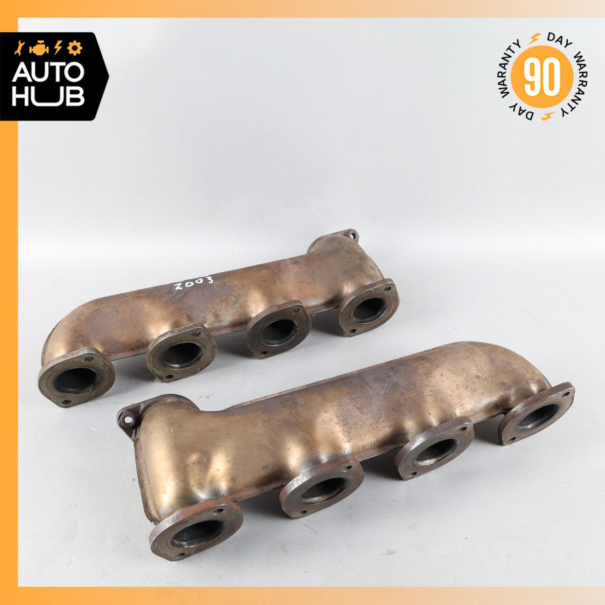 03-06 Mercedes R230 SL500 CLK500 Exhaust Manifold Right & Left Set of 2 OEM - photo 13