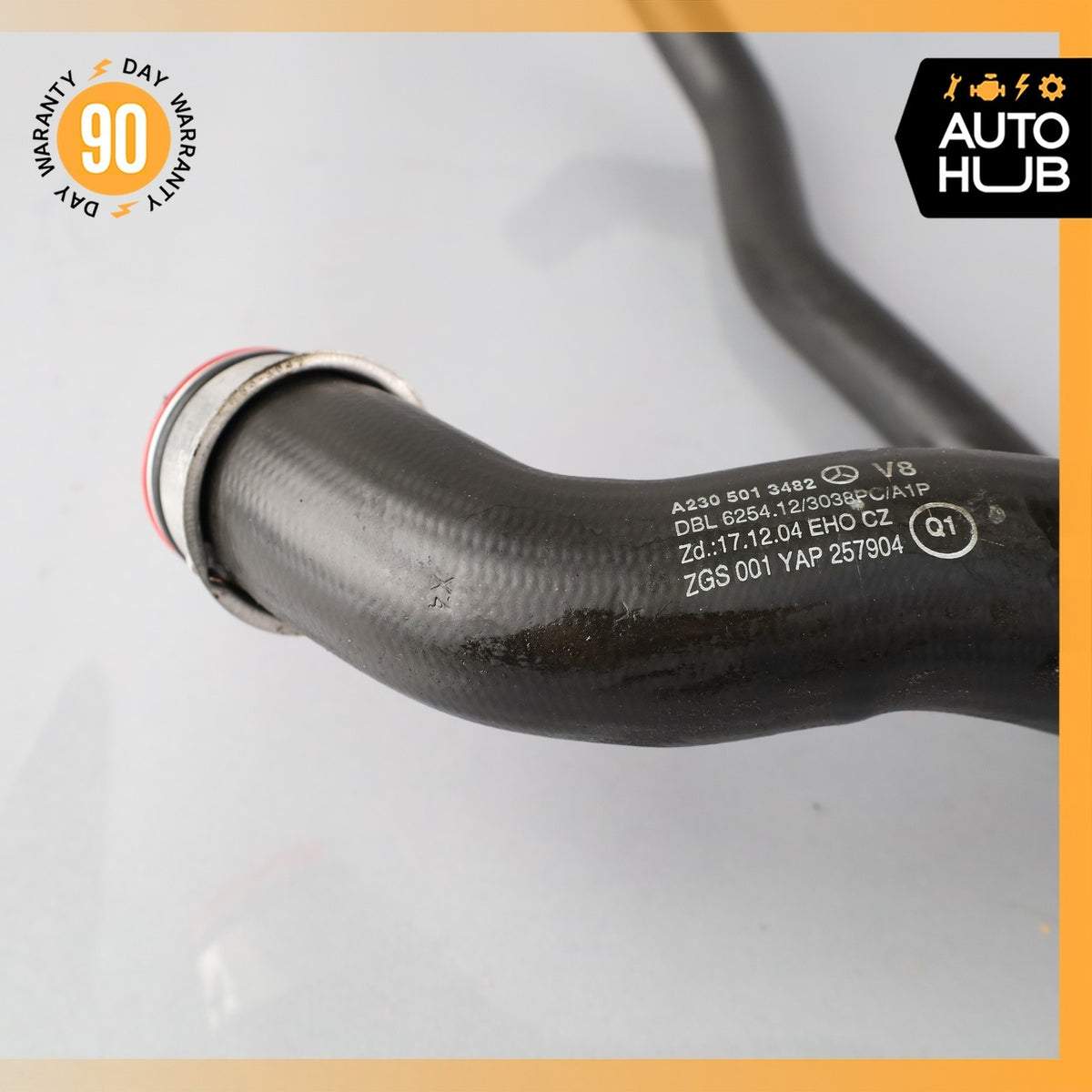 07-12 Mercedes R230 SL550 Lower Radiator Cooling Hose Pipe 2305013482 OEM - photo 2