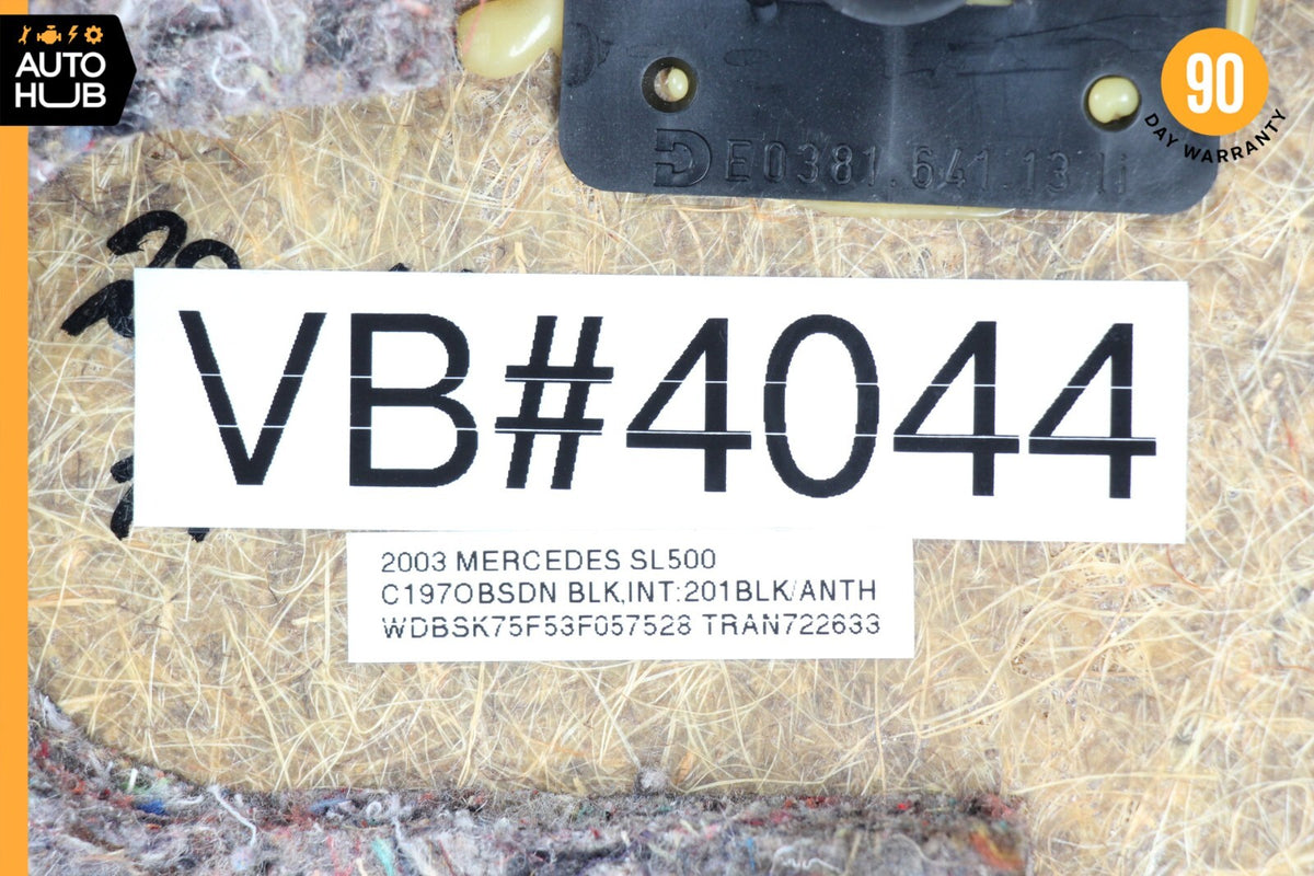 03-06 Mercedes R230 SL500 SL55 Rear Left Side Interior Trim Panel Charcoal OEM - photo 12