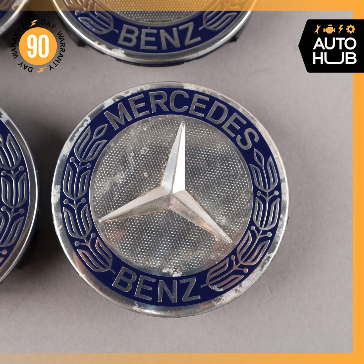Mercedes R171 SLK350 Wheel Center Cap Cover Set of 4 1714000025 OEM - photo 4
