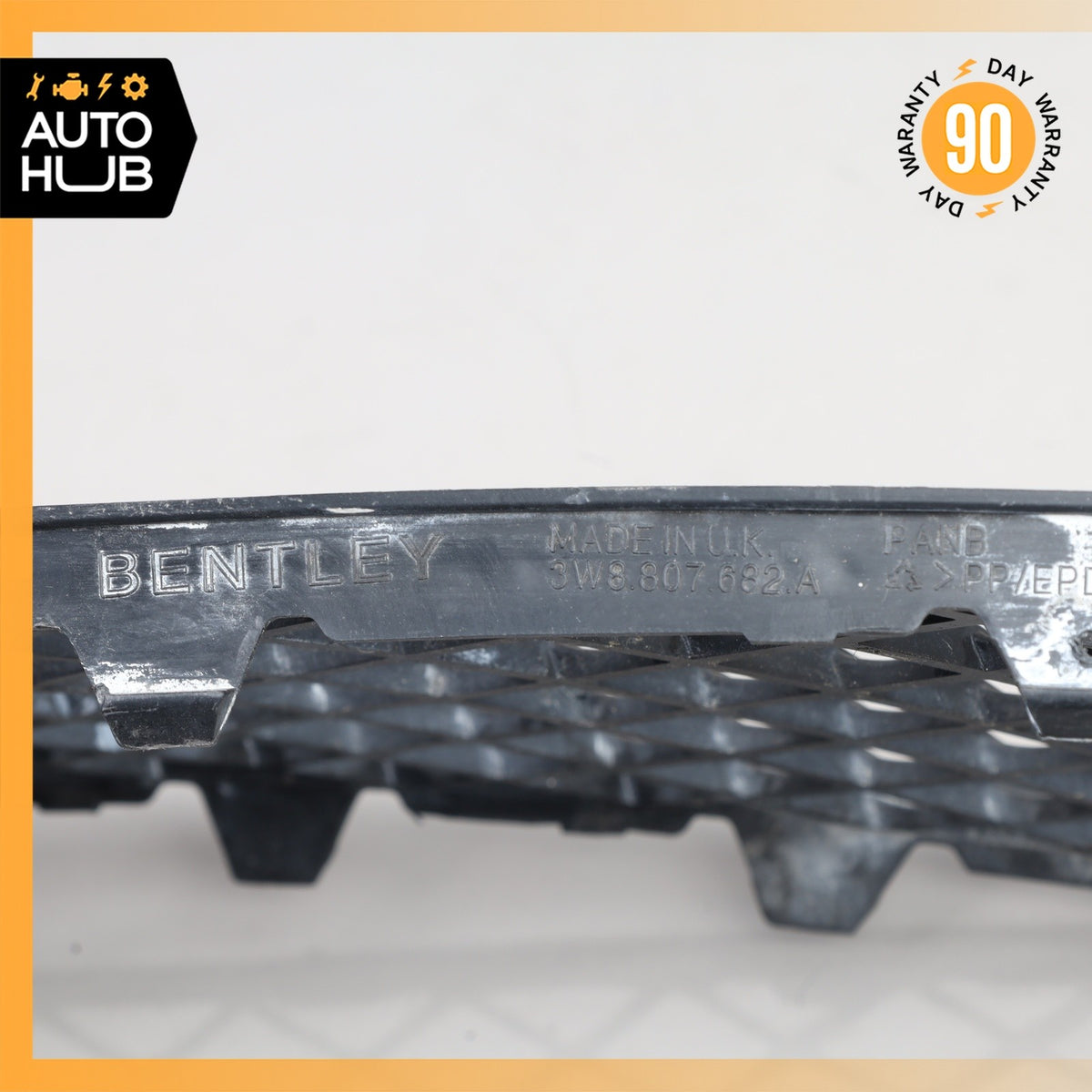 03-10 Bentley Continental GTC Front Bumper Right Side Mesh Grill OEM - photo 13