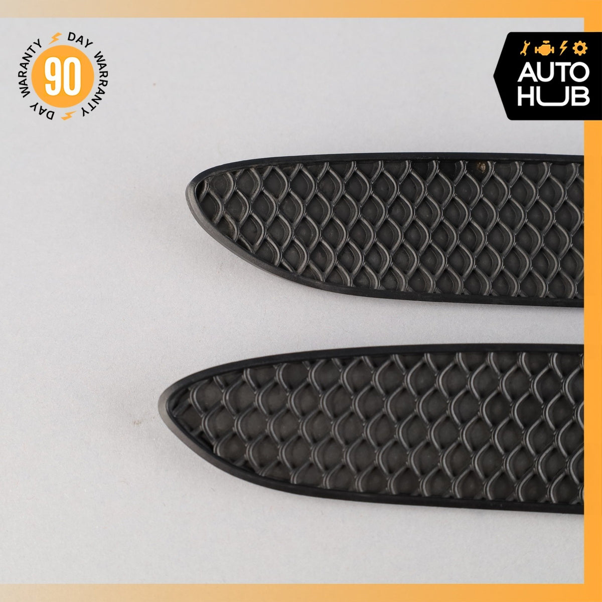 17-23 Mercedes W205 C63 C43 AMG Rear Bumper Mesh Grille Set of 2 OEM 39k - photo 2