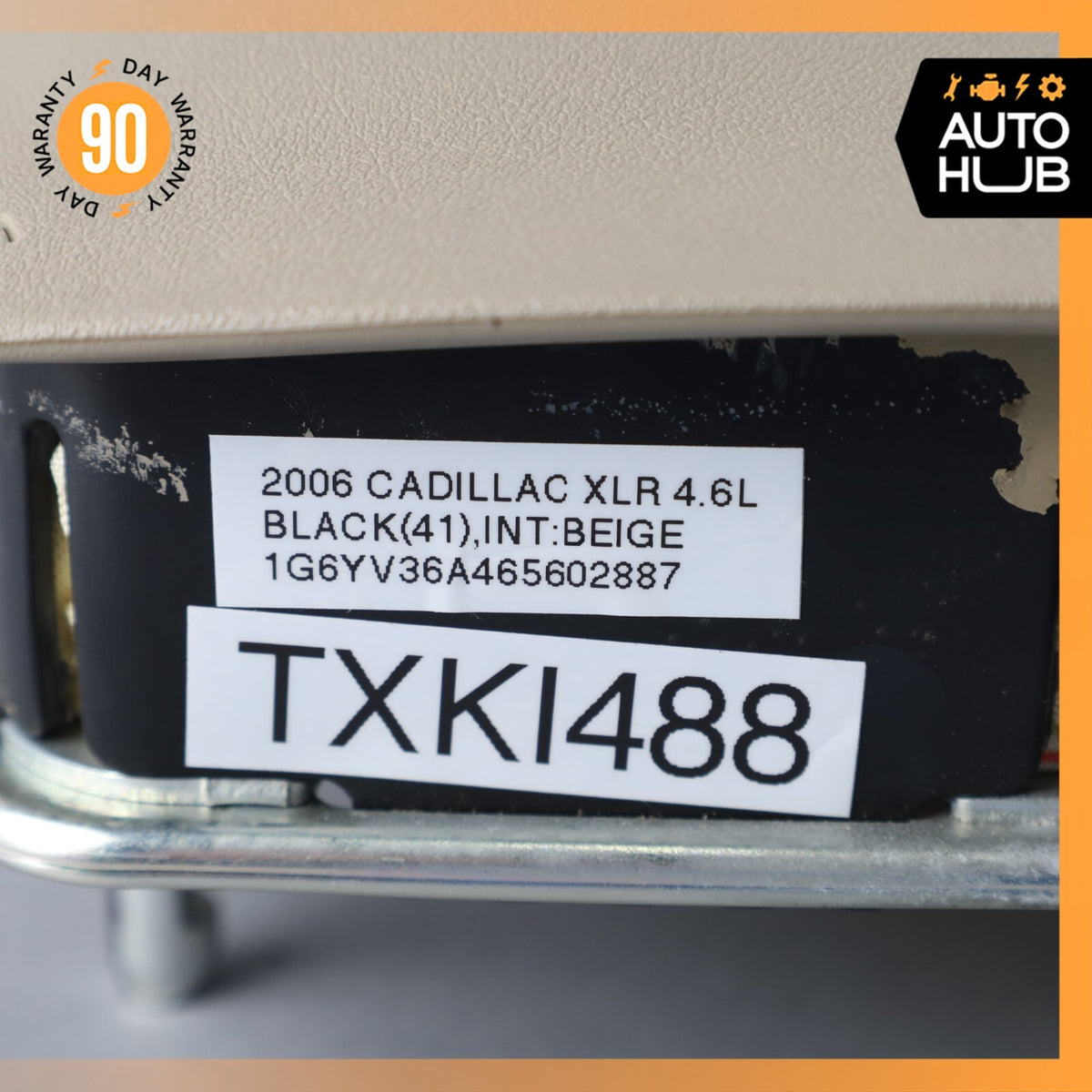 04-07 Cadillac XLR Driver Steering Wheel Airbag Beige 84456402 OEM - photo 13