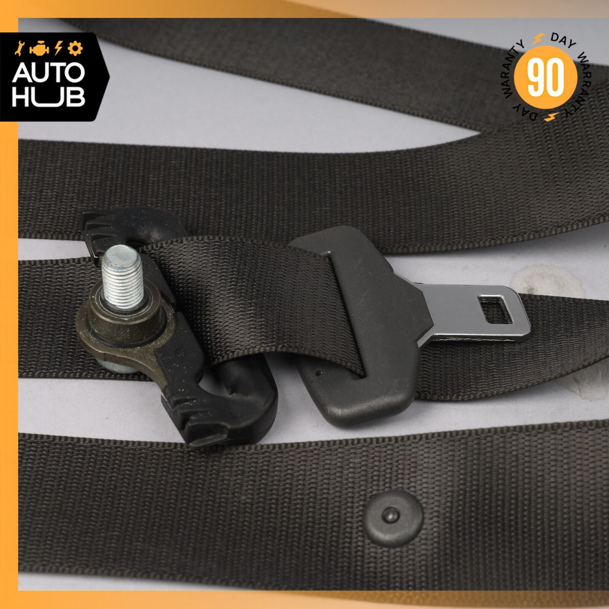 03-06 Mercedes W220 S600 S430 Rear Left Seat Belt Retractor Buckle Black OEM - photo 5
