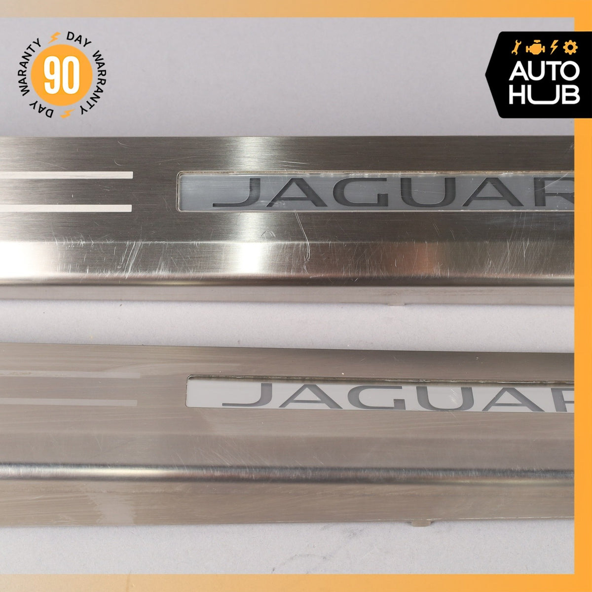 14-24 Jaguar X152 F-Type R Left & Right Illuminated Door Step Sill Panel Set OEM - photo 5