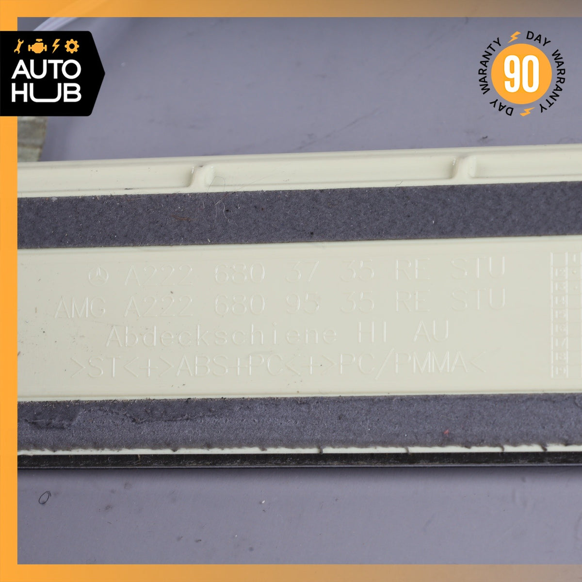 14-20 Mercedes W222 S63 AMG S550 Rear Right Illuminated Door Step Sill Panel OEM - photo 14