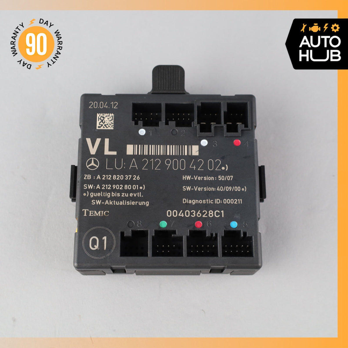 08-18 Mercedes W207 E350 C300 SLK350 Front Left Side Door Control Module OEM - photo 6
