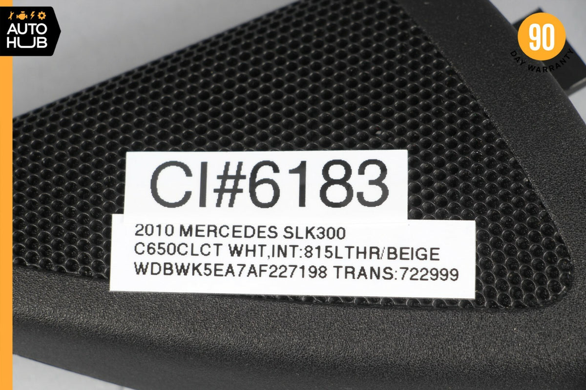 05-11 Mercedes R171 SLK300 SLK350 Right Side Door Tweeter Speaker Cover OEM - photo 8