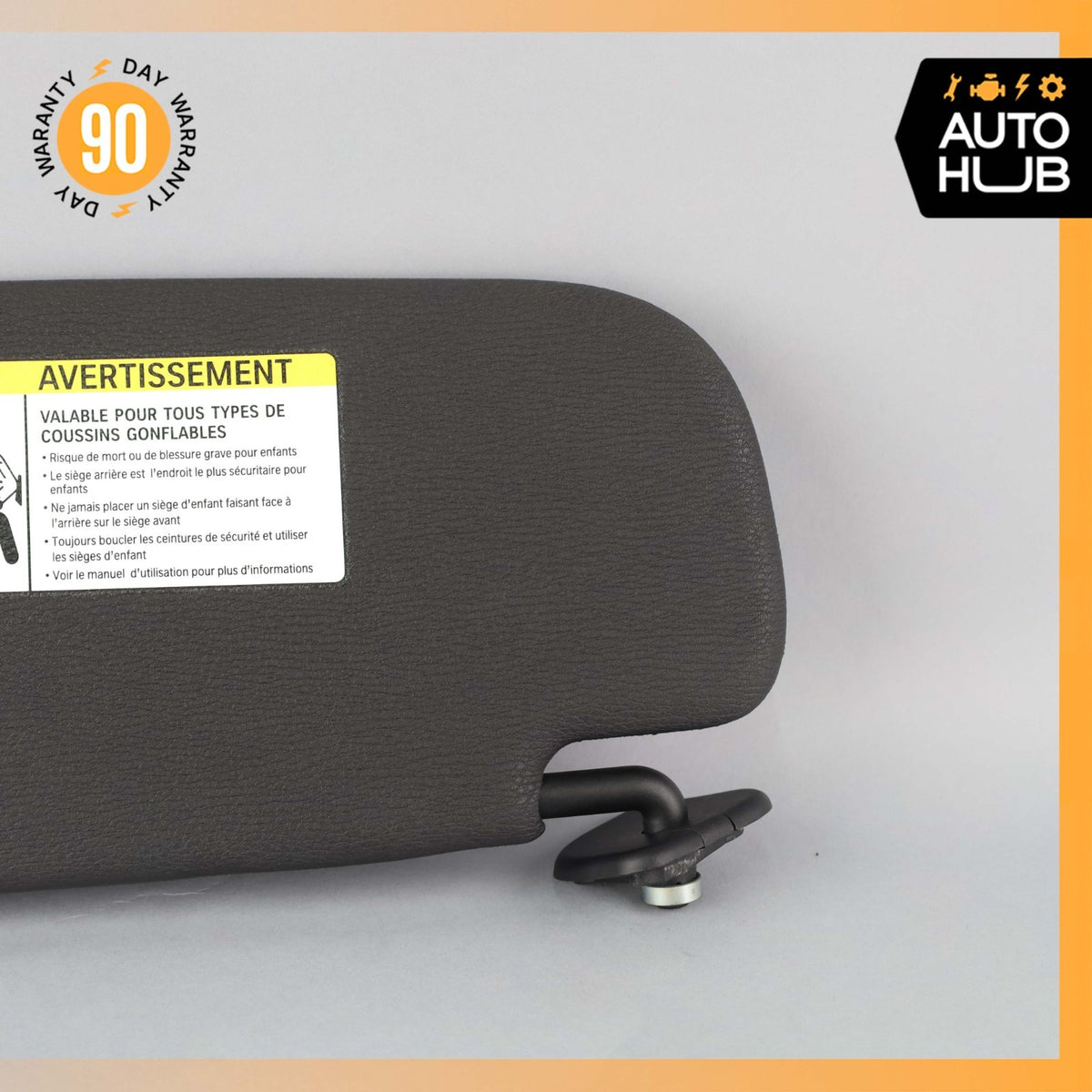 BMW E71 X6M Right Sunvisor Sun Visor Shade Black 7281665 OEM 62k - photo 4