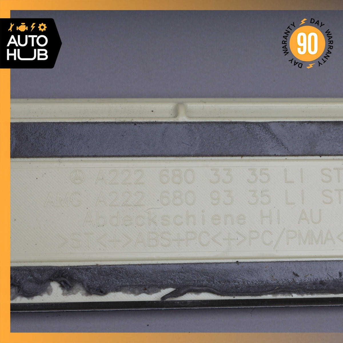14-20 Mercedes W222 S65 AMG S550 Rear Left Illuminated Door Step Sill Panel OEM - photo 10