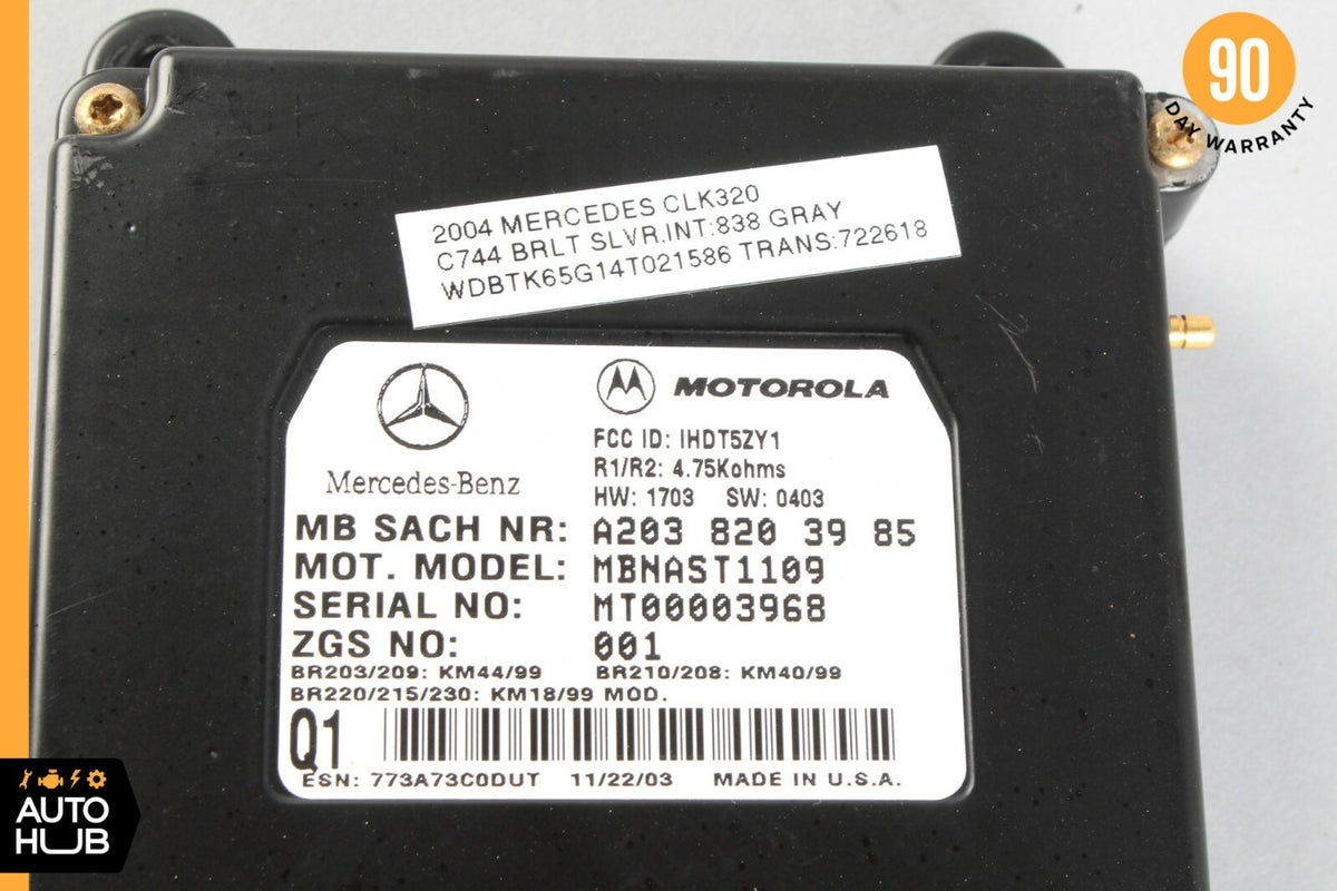 00-06 Mercedes W220 SL500 CL500 CLK500 Voice Command Control Module Blue OEM - photo 8