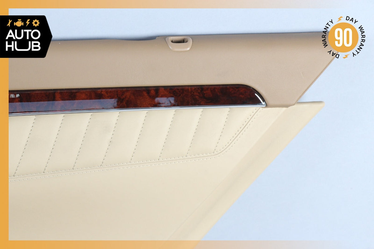 07-09 Mercedes W221 S600 Rear Right Passenger Side Interior Door Panel Beige OEM - photo 4