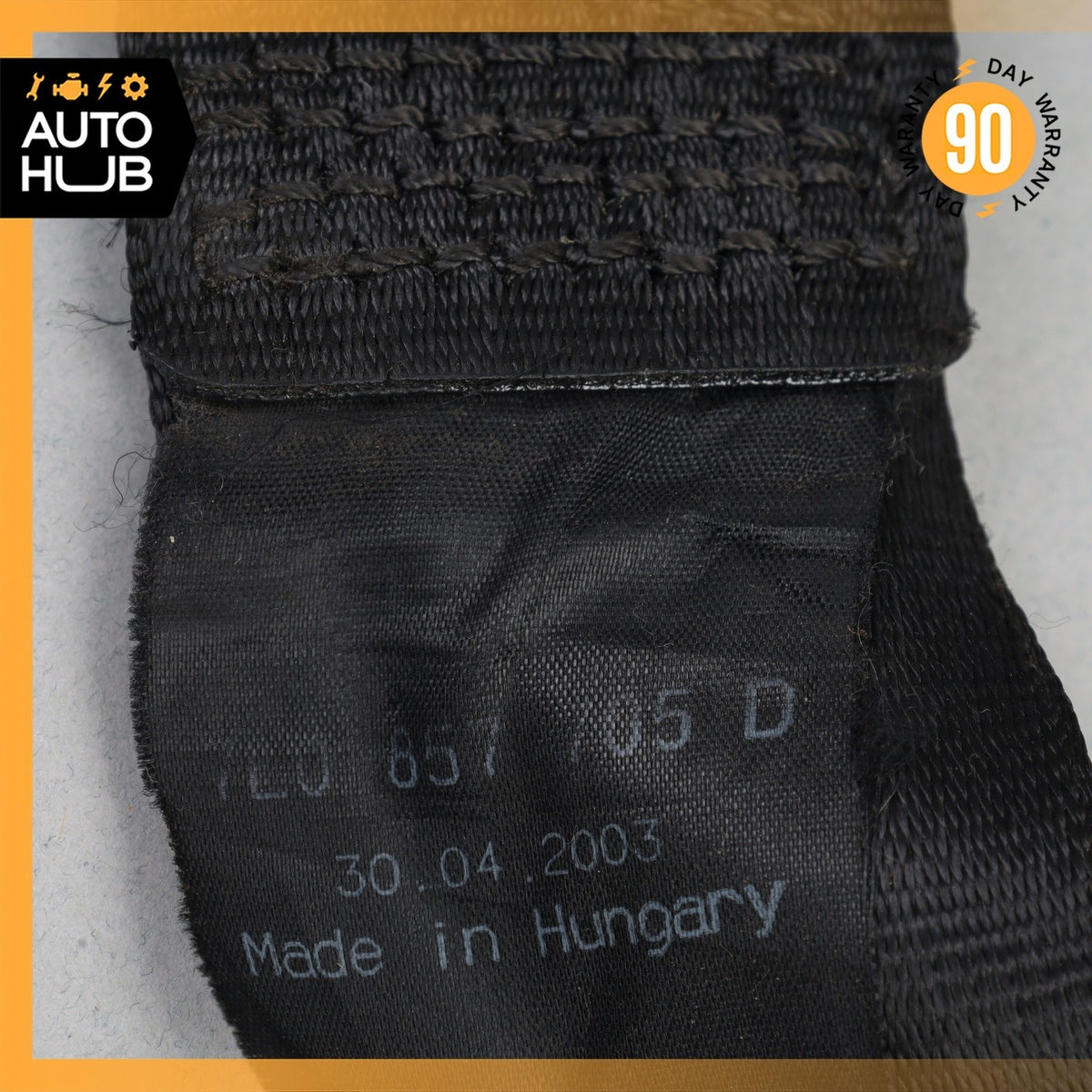 Porsche Cayenne 955 Front Left Driver Side Seat Belt Black OEM - photo 4
