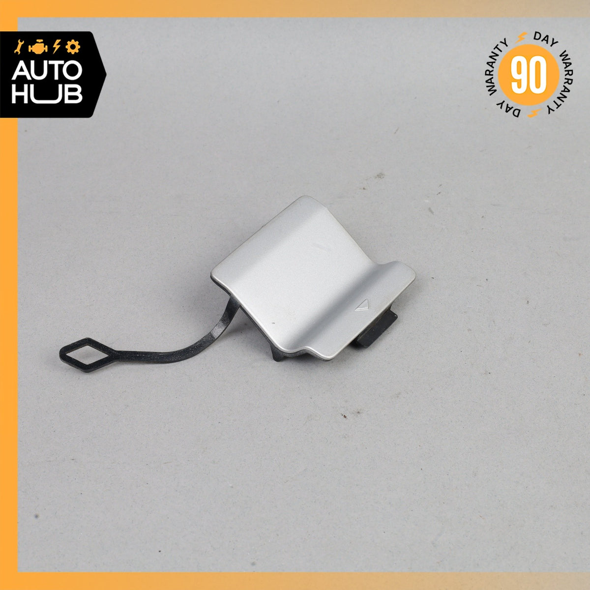 11-16 BMW F10 528i 535i 550i Rear Bumper Tow Hook Cover Cap Silver OEM - photo 1
