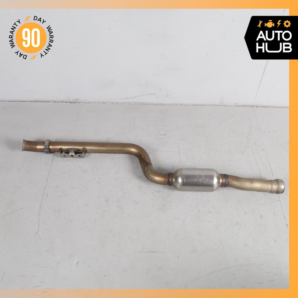 12-14 Mercedes W204 C250 M271 1.8L Center Medium Exhaust Pipe 2124910001 OEM 84k - photo 2