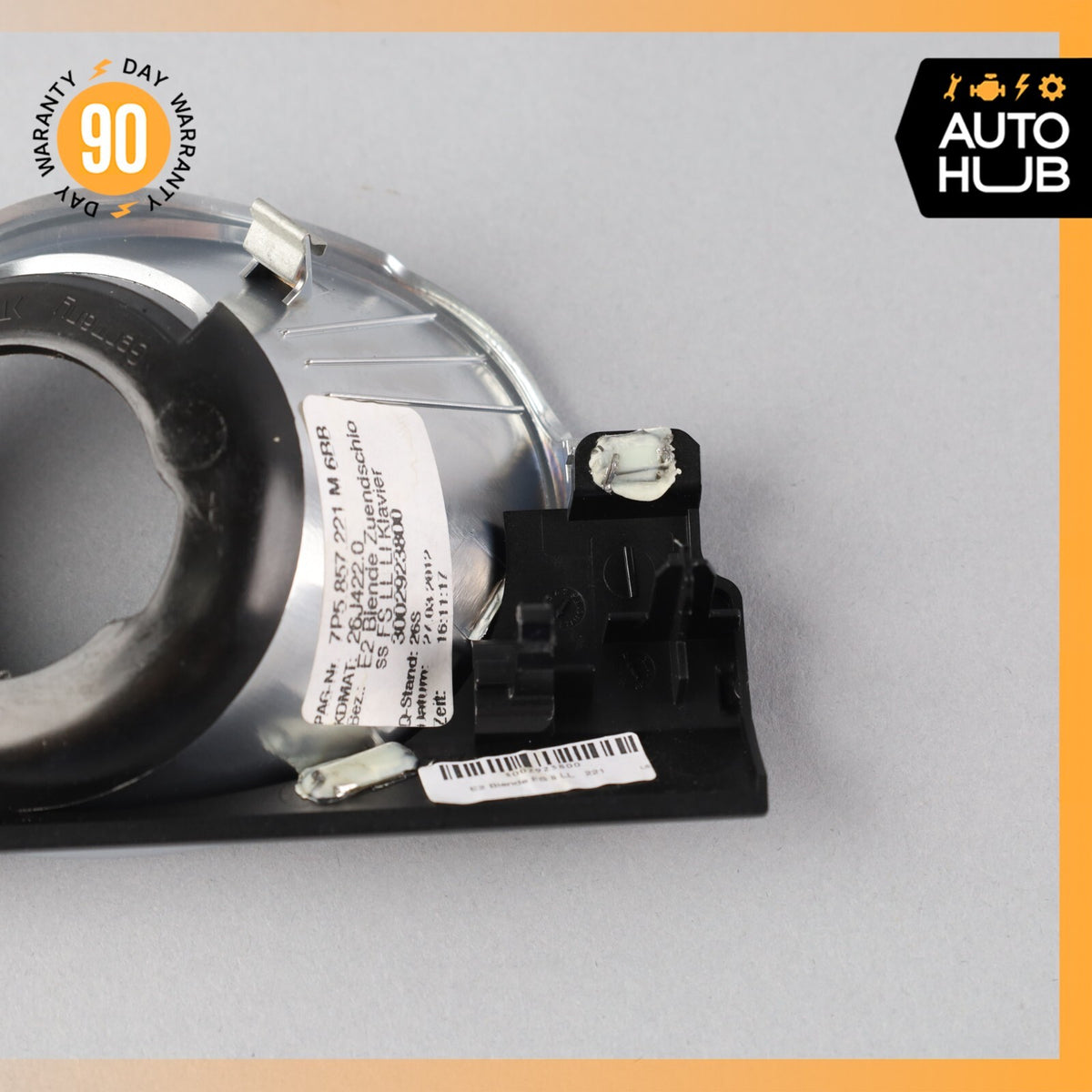 11-18 Porsche Cayenne 958 Hybrid S Dashboard Ignition Switch Cover Trim OEM - photo 6