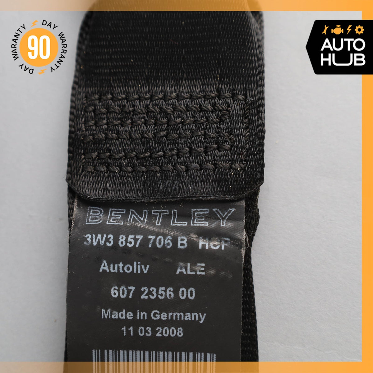 07-11 Bentley Continental GTC Speed Front Right Passenger Side Seat Belt OEM 19k - photo 17