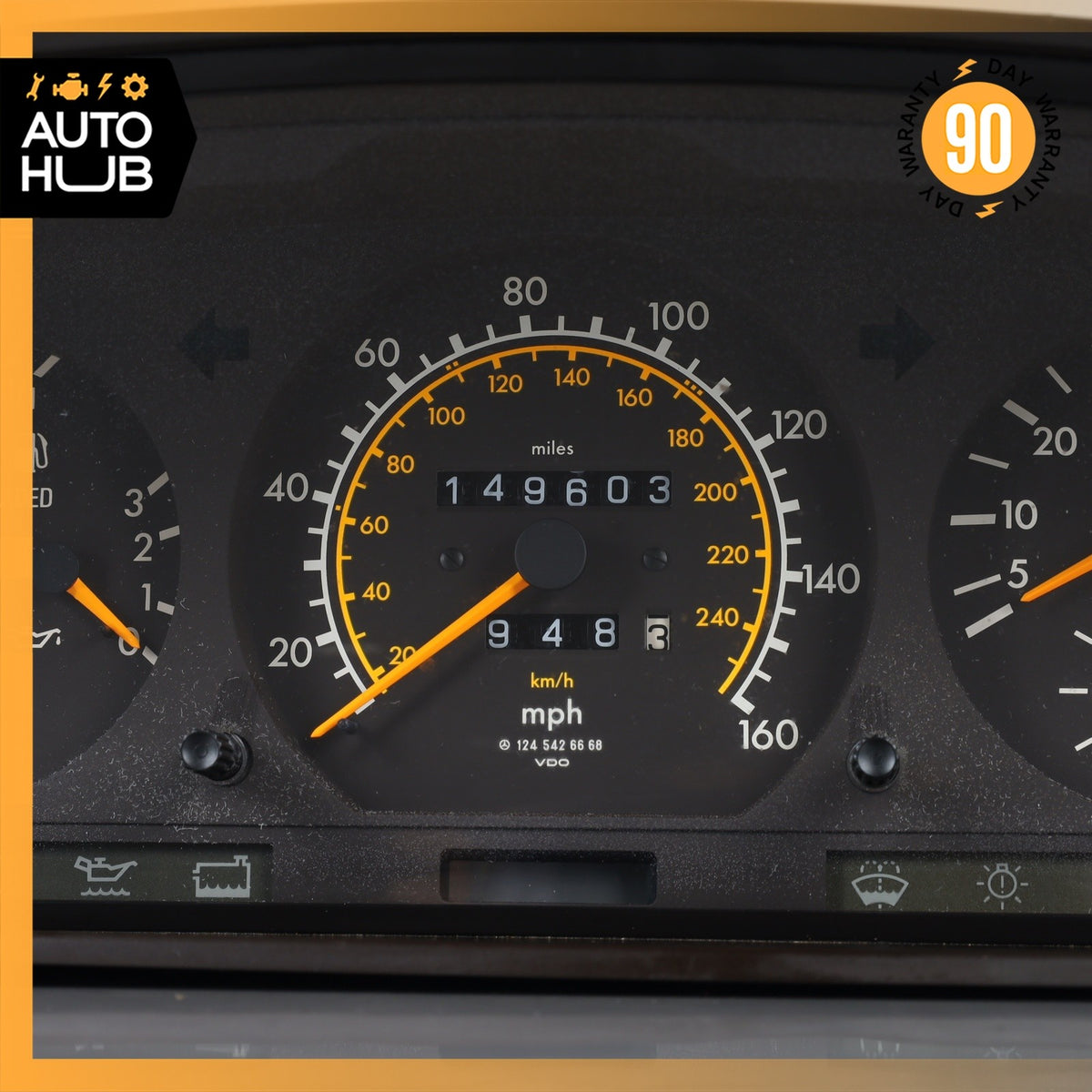 91-95 Mercedes W124 300E E320 Instrument Cluster 1245424301 OEM - photo 3
