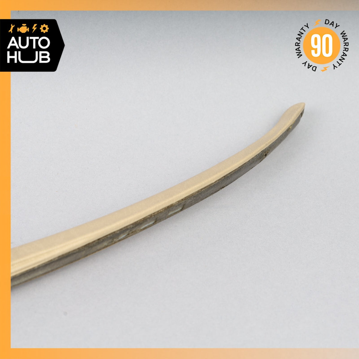 Mercedes W126 420SEL Rear Right Side Door Window Panel Trim Beige OEM - photo 11