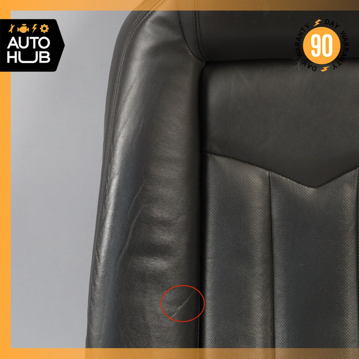 04-05 Cadillac XLR Left Driver Side Top Upper Seat Cushion Black OEM 51k - photo 6