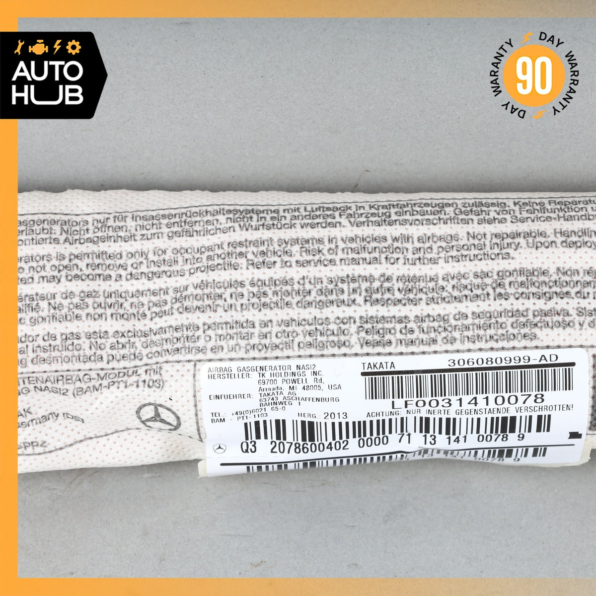 Mercedes W207 E350 C250 E550 Front Right Side Seat Airbag Air Bag OEM - photo 3
