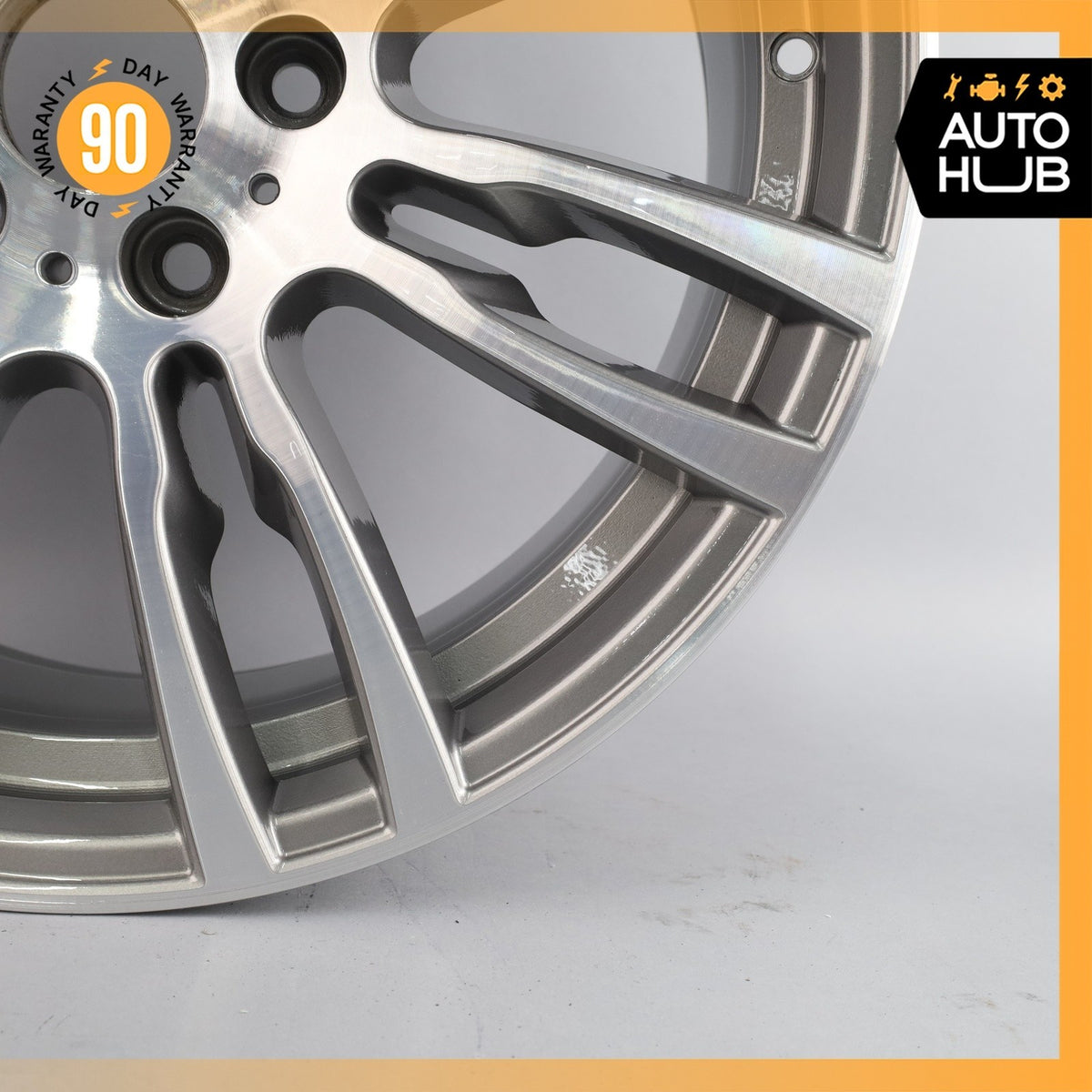 BMW F30 330e 335i 8.5 x 19 19" Style 403 Rear Wheel Rim Polished Gray OEM - photo 6