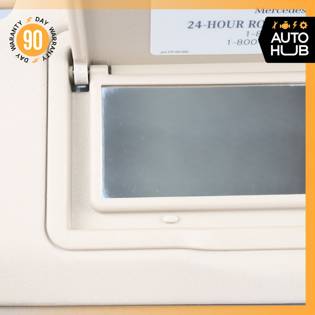 08-14 Mercedes W204 C250 C350 Left Driver Side Sunvisor Sun Visor Beige OEM - photo 12