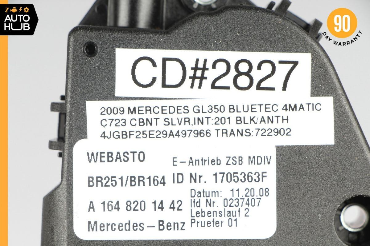 06-13 Mercedes X164 GL350 ML500 Panoramic Sunroof Sun Roof Motor 1648201442 OEM - photo 7
