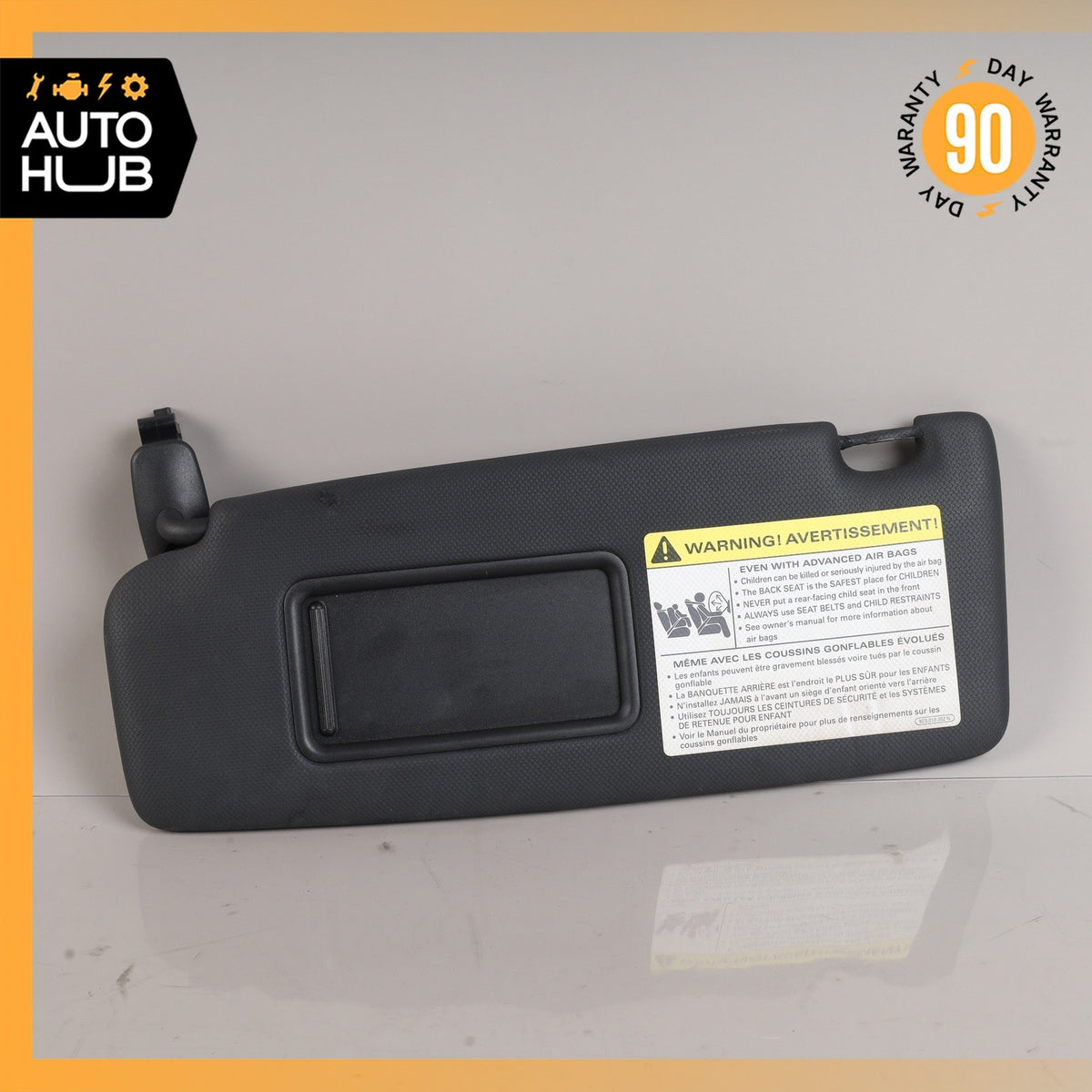 Audi 8J TT Coupe Left Driver Side Sunvisor Sun Visor Black OEM - photo 1