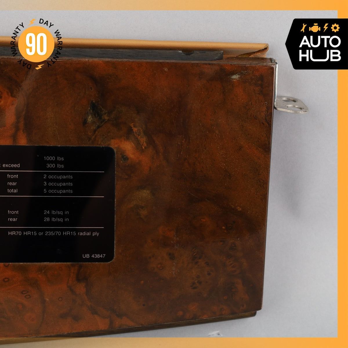 81-89 Rolls Royce Silver Spur Dashboard Dash Glove Box Cover Wood OEM 40k - photo 12