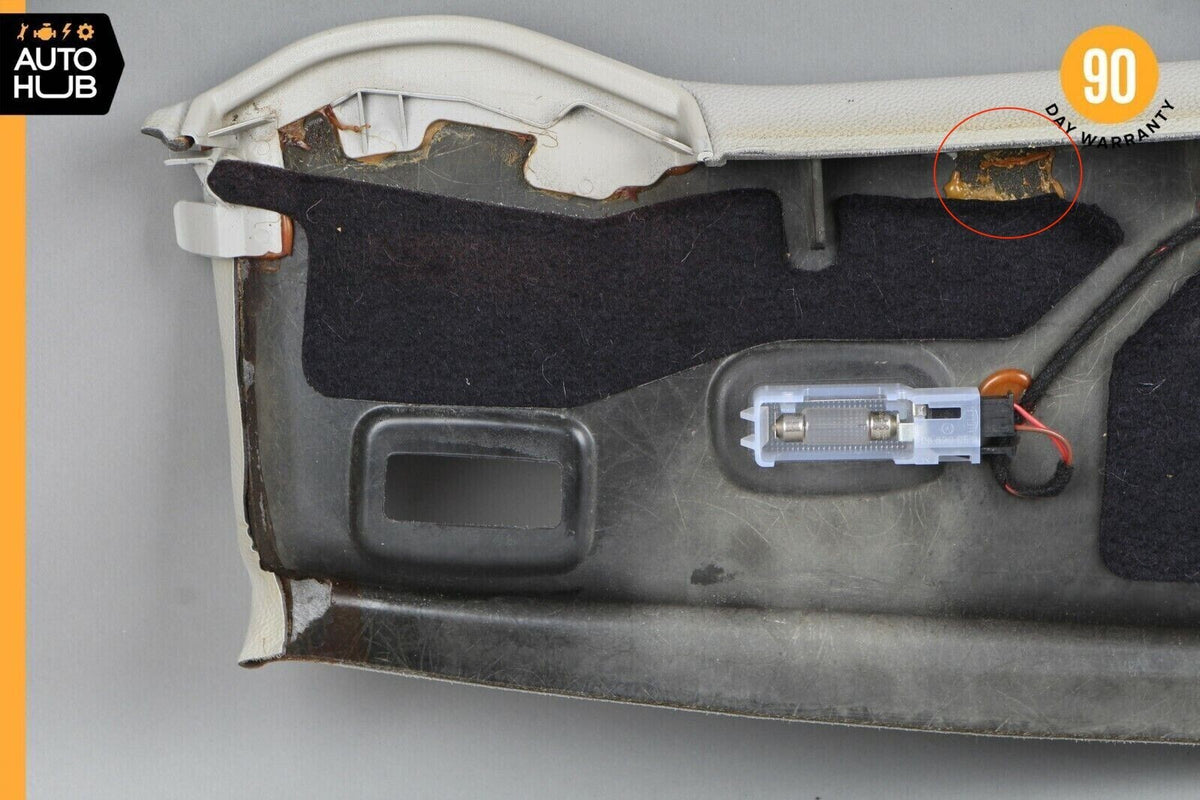 03-06 Mercedes R230 SL500 SL55 Front Window Top Upper Headliner Trim Panel OEM - photo 7