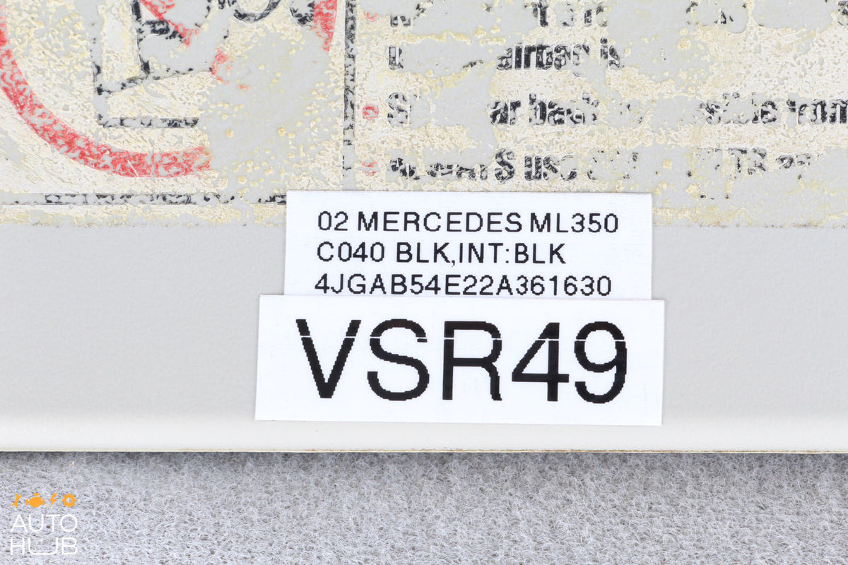 02-05 Mercedes W163 ML350 ML500 ML55 Sunvisor Shade Cover Right Passenger OEM #4 - photo 12