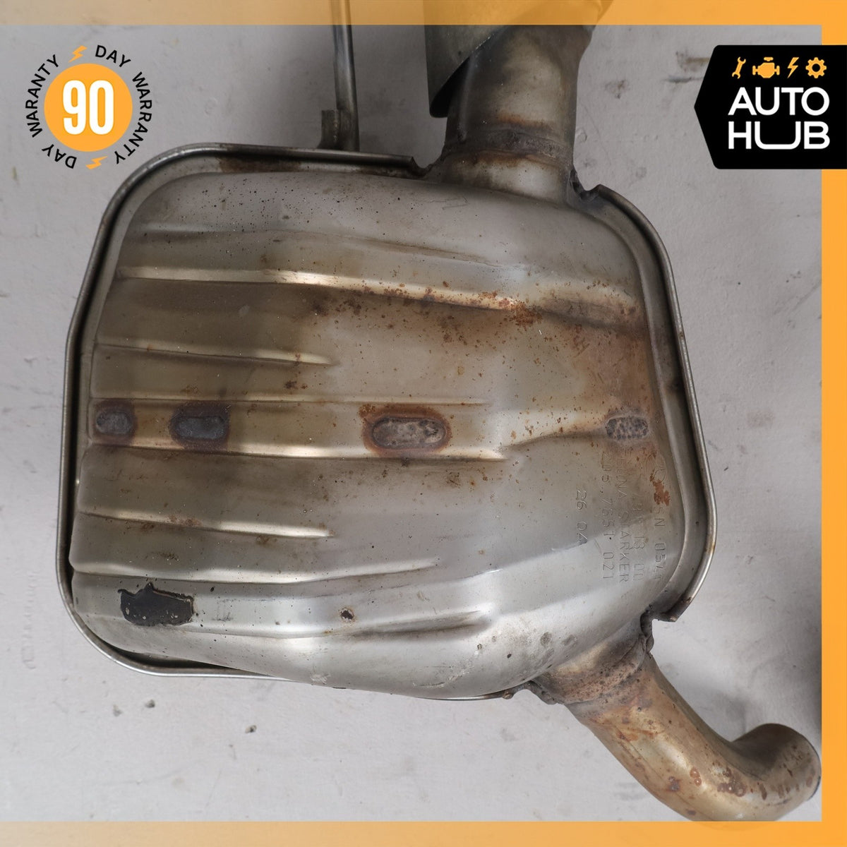 03-06 Mercedes R230 SL500 Left & Right Exhaust Muffler Mufflers Tips Set OEM - photo 12